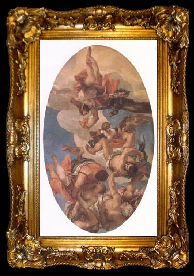 framed  VERONESE (Paolo Caliari) Jupiter Smiting the Vices (mk05), ta009-2